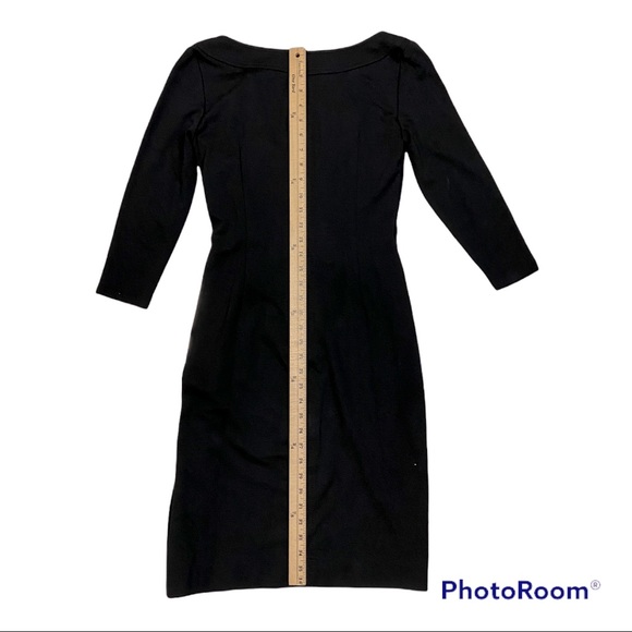 Lauren Ralph Lauren Ruched V-neck Dress Size 2 - Picture 5 of 10